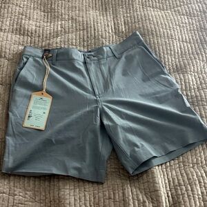 Classic Gray Men's Flat Front Shorts